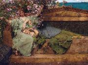 In a Rose Garden (mk23) Alma-Tadema, Sir Lawrence